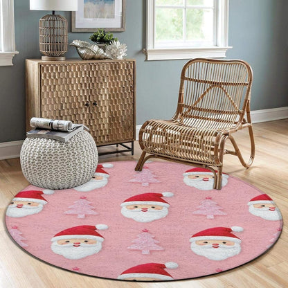 Large Home Decor Mat, Soft Round Yoga Carpet, Non Slip Machine Washable Home Office Circle Rug Gothic Witchy Sun Moon Mushroom Moth