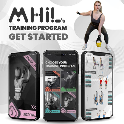 MhIL Workout Gloves for Women – Breathable Gym Gloves for Women with Palm Protection and Enhanced Grip – Padded Weight Lifting Glove for Womens with Wrist Wraps Support Weightlifting Exercise Cycling