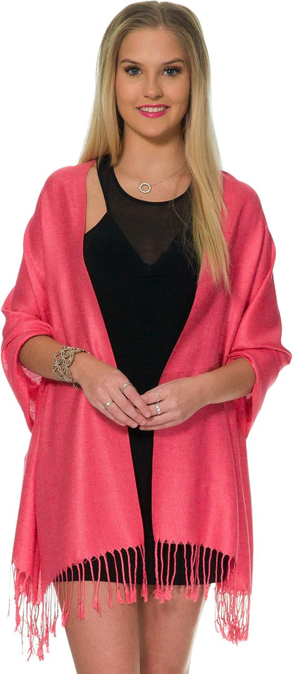 Pashmina Shawls and Wraps for Evening Dresses, Large Soft Pashminas Wedding Shawl