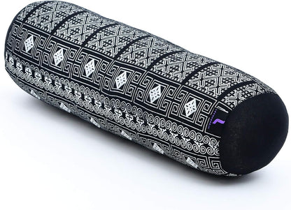 Leewadee Small Yoga Bolster – Shape-Retaining Cervical Neck Roll, Tube Pillow for Comfortable Reading, Kapok Filling, 22 x 6 x 6 inches