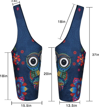 Yoga Mat Bag - Long Tote with Pockets - Holds More Yoga Accessories - Yoga Bag Fit Most Size Mats - Yoga Mat Carrier