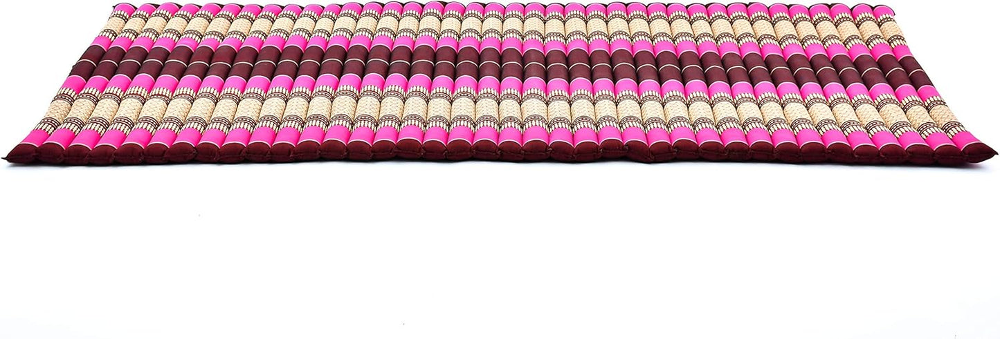 Leewadee - Kapok Roll Mat – Handcrafted Folding Sleep & Relaxation Mattress from Thailand, Ideal as Guest Bed, Camping Mat, Yoga Mat or Traditional Futon, 75 x 39 inches, Anthracite