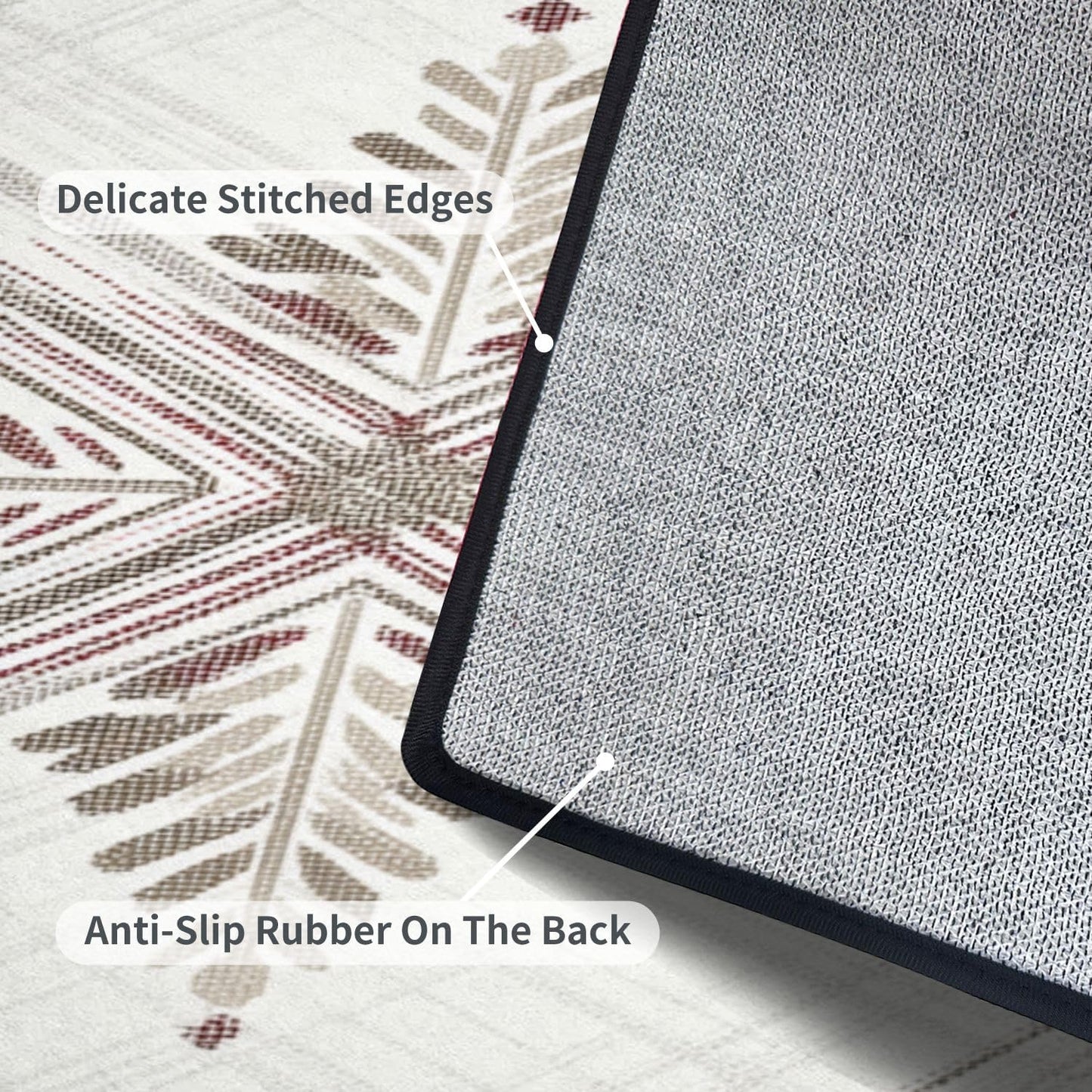Runner Rug Washable 2x6 White Navy Blue Green Tartan Plaid Scottish Texture from Tartan Plaid Non-Slip Hallway Area Rug Indoor Outdoor Home Decor for Entryway Bathroom Kitchen Carpet Yoga Floor Mat