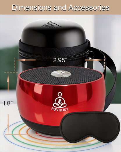 Sound Frequency Machine,Meditation Generator Instrument,Tone Device Tools - Solfeggio Frequencies Bath for Yoga, Mindfulness, Vibration System of Chakra Balancing, 5 Tones, 3 Timers