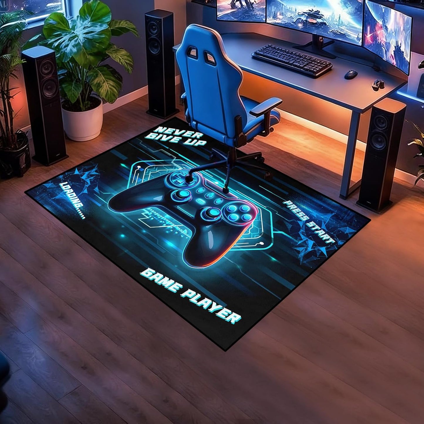 Game Controller Rugs for Bedroom Boys Living Room Gamer Gamepad Red Carpets Floor Mat Player Indoor Mats Gaming Art Design Home Decor Crystal Doormat Yoga Mats 3'x5'