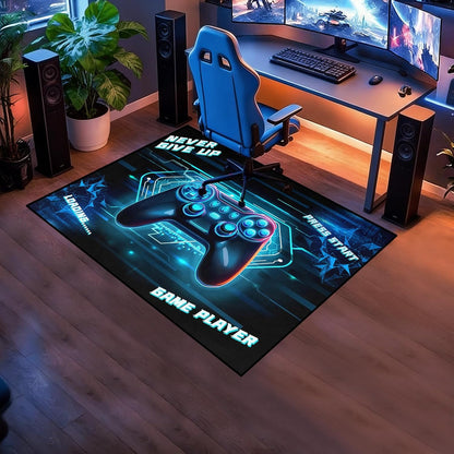 Game Controller Rugs for Bedroom Boys Living Room Gamer Gamepad Red Carpets Floor Mat Player Indoor Mats Gaming Art Design Home Decor Crystal Doormat Yoga Mats 3'x5'