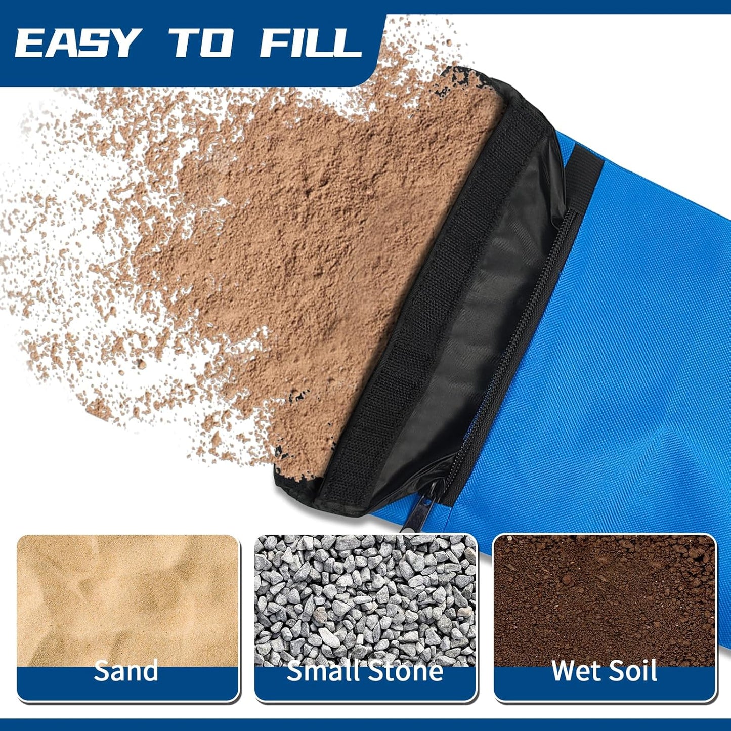 Unfilled Sandbag with Dual Compartment for Yoga 2 Pack Not Include Fillers