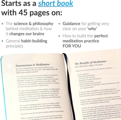 The Meditation Sidekick Journal - Meditation Books Meets Guided Journal! This Mindfulness Journal Helps You Meditate Effectively! Meditation Journal. Habit Journal Meditation for Beginners.