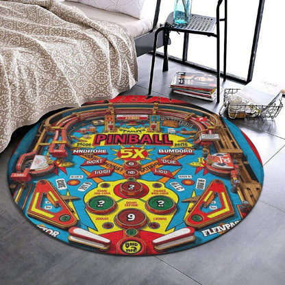 Room Sofa Yoga Soft Round Carpet, Home Decor Non Slip Kitchen Office Circle Rug, Machine Washable Modern Round Area Rug Beach Turtles, 60inch