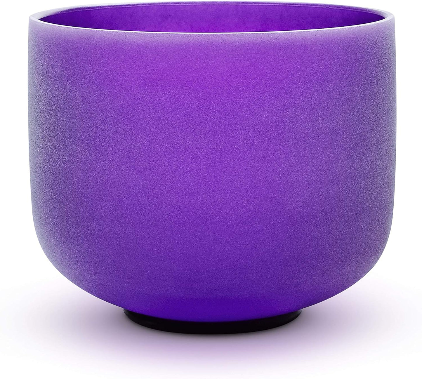 TOPFUND Pink Purple F Note Crystal Singing Bowl Heart Chakra 8 inch with Suede Mallet