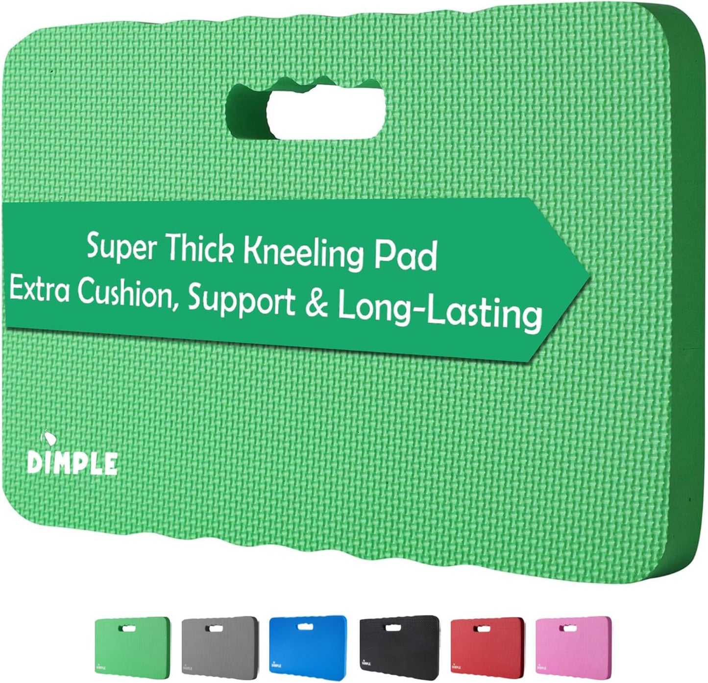 Dimple Thick Kneeling Pad | Garden Pad for Gardening | Kneeling Pad for Work | Garden & Bathtub Kneeler for Baby Bath | Kneeling Mat for Exercise & Yoga (XL) 17.8 x 11, Thickest 1-½"(2 Pack, Blue)