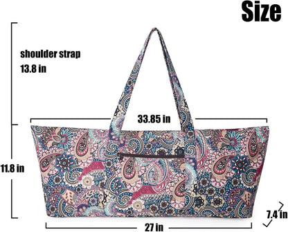 IwIeIaIrI Yoga Mat Bag for Women with Large Size Pocket and Zipper Pocket,Yoga Bag Mat Carrier Holder Fits Most Your Stuff,Yoga Accessories Gifts