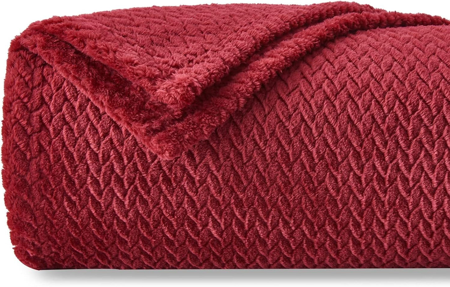 NEWCOSPLAY Super Soft Throw Blanket Light Purple Premium Silky Flannel Fleece Leaves Pattern Lightweight Bed Blanket All Season Use (Light Purple, Throw(50"x60")) - Colors B