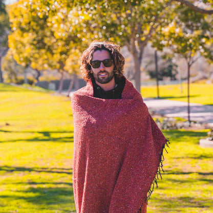 Open Road Goods Bulk Handmade Solid Color Yoga Blankets - Thick Mexican Blankets or Throws - Made for Yoga! (12 Pack, Black)