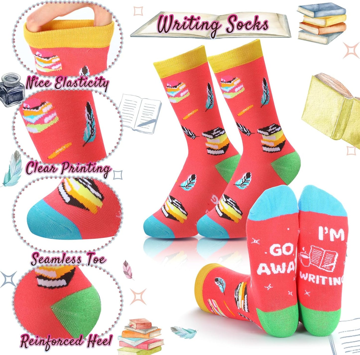 HunnmingRe 2 Pcs Unique Yoga Blanket and Socks Gifts for Yoga Lovers 50" x 60" Restorative Instructor Teacher Mother's Day Birthday Gag Gifts for Meditation Gymnasts Women Girls