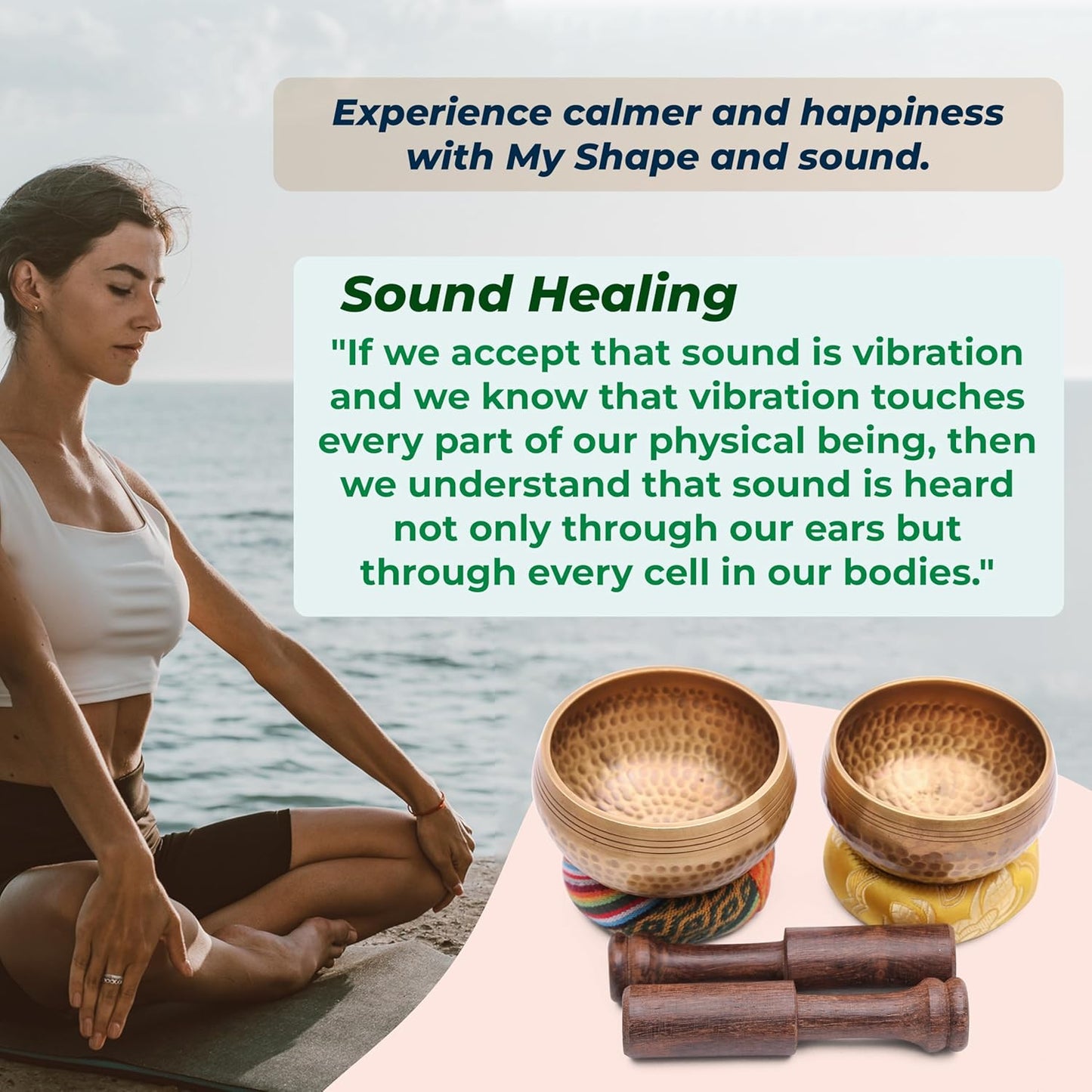 Tibetan Singing Bowl Set - Authentic Cuencos Tibetanos for Sound Healing, Meditation & Chakra Balancing - Includes Cushion, Mallet-Unique Spiritual Gifts for Women and Men (7 Chakra Hand Hammered Set)