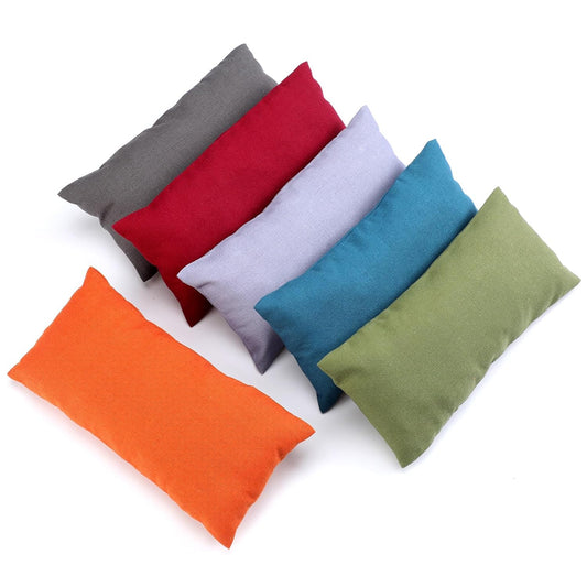 SmoothNovelty 6 Pack Washable Cotton Eye Pillow Case Removable Unscented Zippered Eye Pillow Cover 9.06 x 4.53 Inches for Yoga Relaxation Sleeping Meditation Spa Migraine Relief Massage Accessories