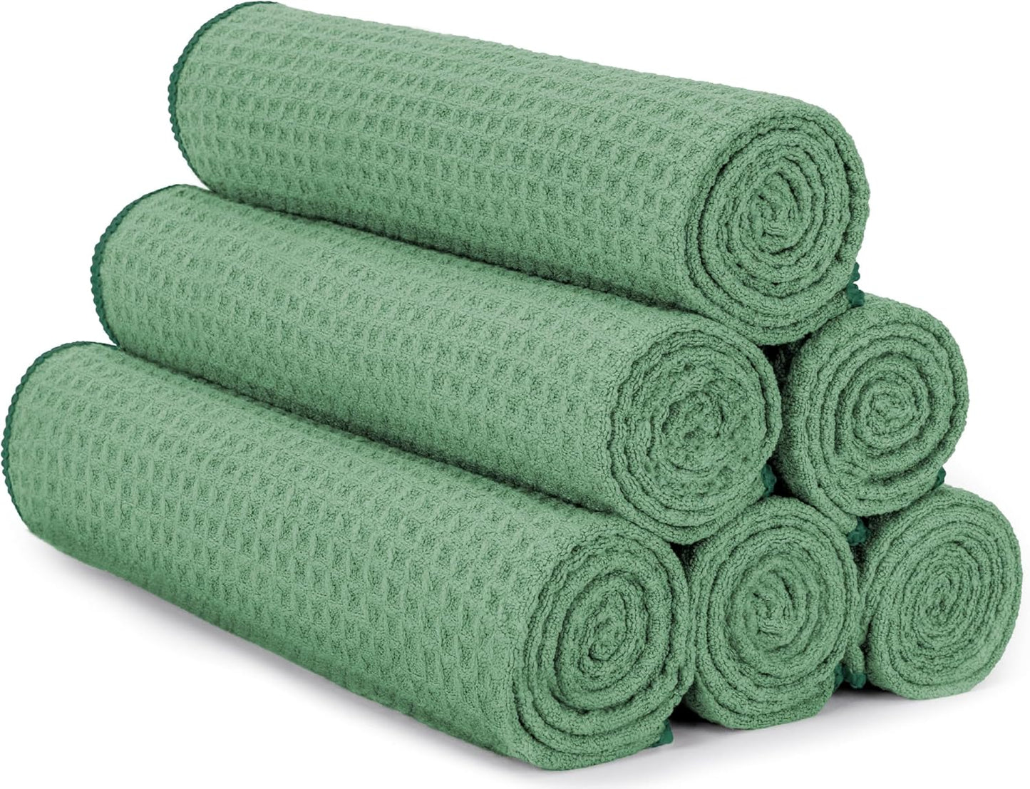 S&T INC. Microfiber Gym Towels, Yoga Towel for Home and Gym Bag, 16 Inch x 27 Inch, 6 Pack