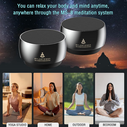 Meditation System,Electronic Tibetan Singing Bowl,Sound Bath Machine for Meditation,Mindfulness,Sound Bath,Chakra Healing, Stress Relief,Sound Therapy,Yoga Practice,Relaxation