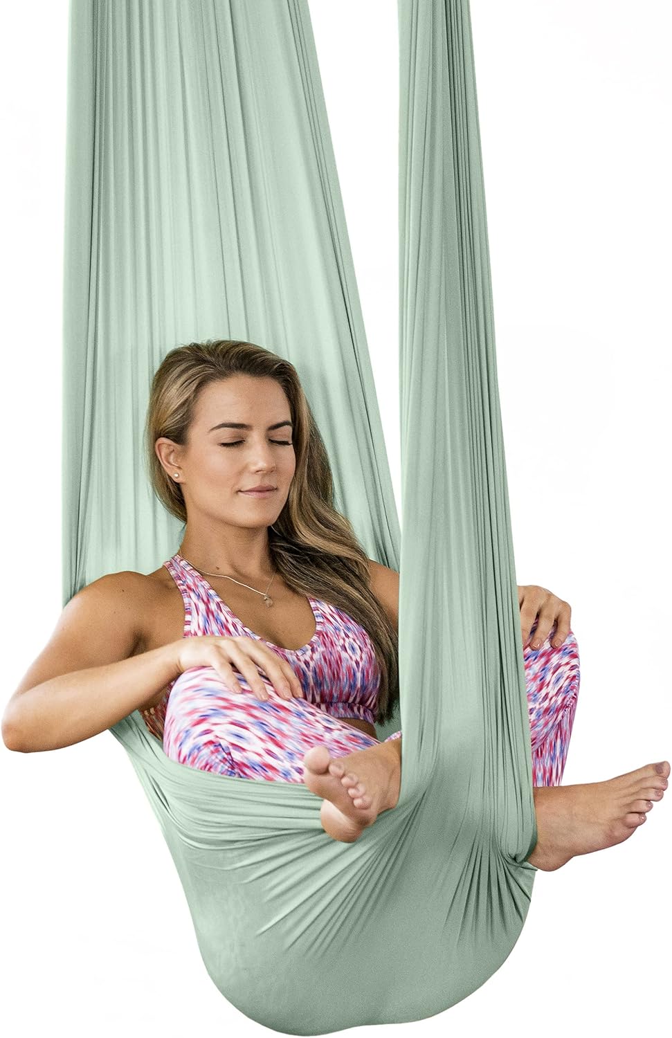 Pinc Active Silk Aerial Yoga Swing & Hammock Kit for Improved Yoga Inversions, Flexibility & Core Strength