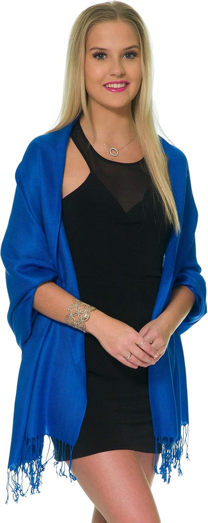 Pashmina Shawls and Wraps for Evening Dresses, Large Soft Pashminas Wedding Shawl