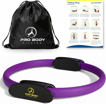 ProBody Pilates Fitness Circle – 14 Inch Pilates Ring for Focusing on Toning Inner Thighs, Arms, and Core