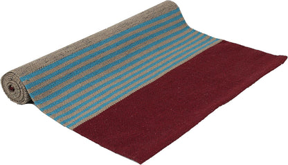 KD Yoga Rug Mat Convert Plastic Yoga Mat to Eco Friendly 100% Cotton Gripping with Corner Pocket