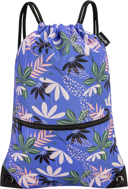 HOLYLUCK Drawstring Backpack Bag Sport Gym Sackpack - Colors B