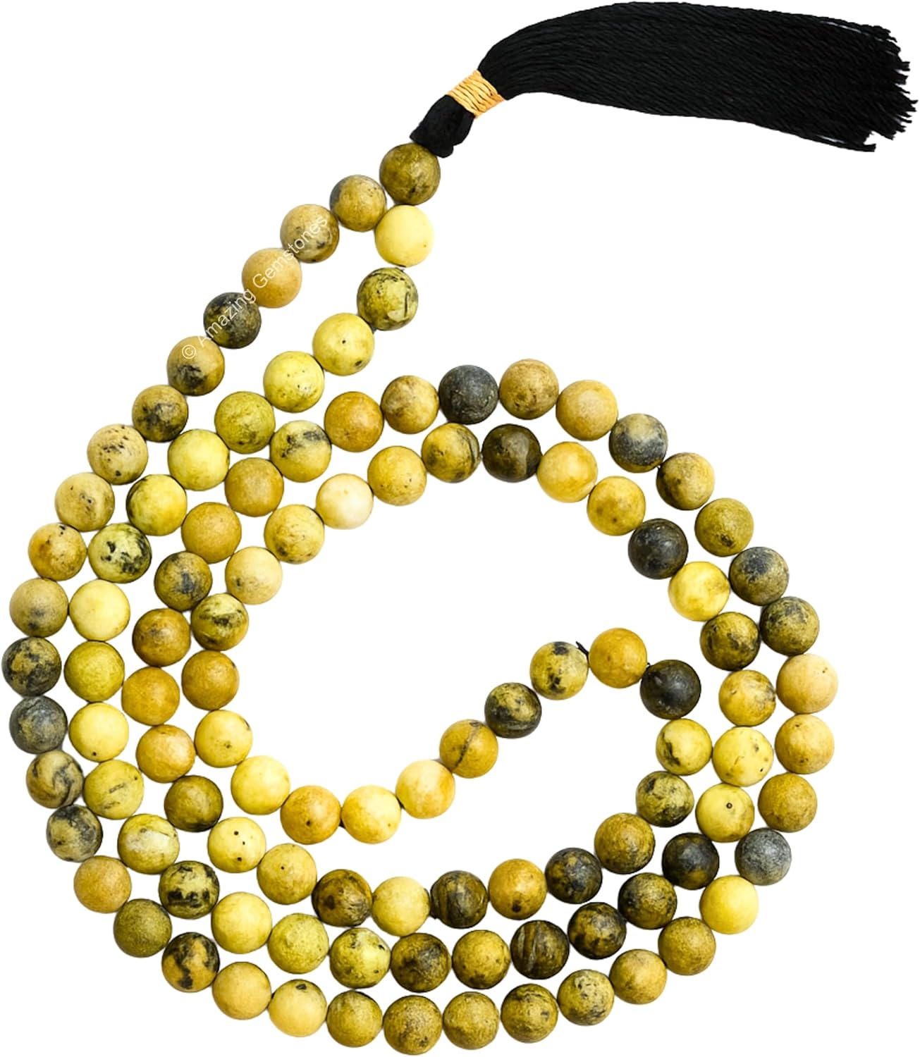 Amazing Gemstone 108 Beads Handmade Mala (Knotted, Rudraksha) - Colors A