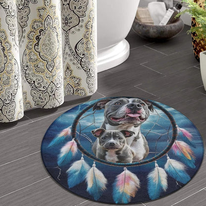 Room Sofa Yoga Soft Round Carpet, Home Decor Non Slip Kitchen Office Circle Rug, Machine Washable Modern Round Area Rug Beach Turtles, 60inch