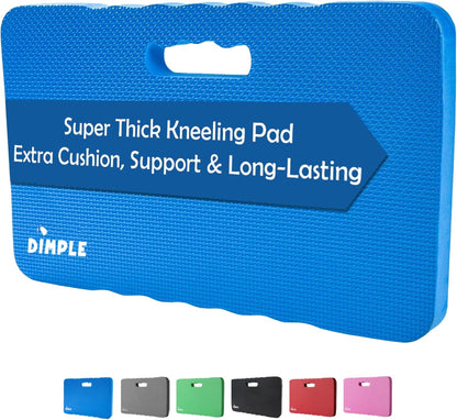 Dimple Thick Kneeling Pad | Garden Pad for Gardening | Kneeling Pad for Work | Garden & Bathtub Kneeler for Baby Bath | Kneeling Mat for Exercise & Yoga (XL) 17.8 x 11, Thickest 1-½"(2 Pack, Blue)