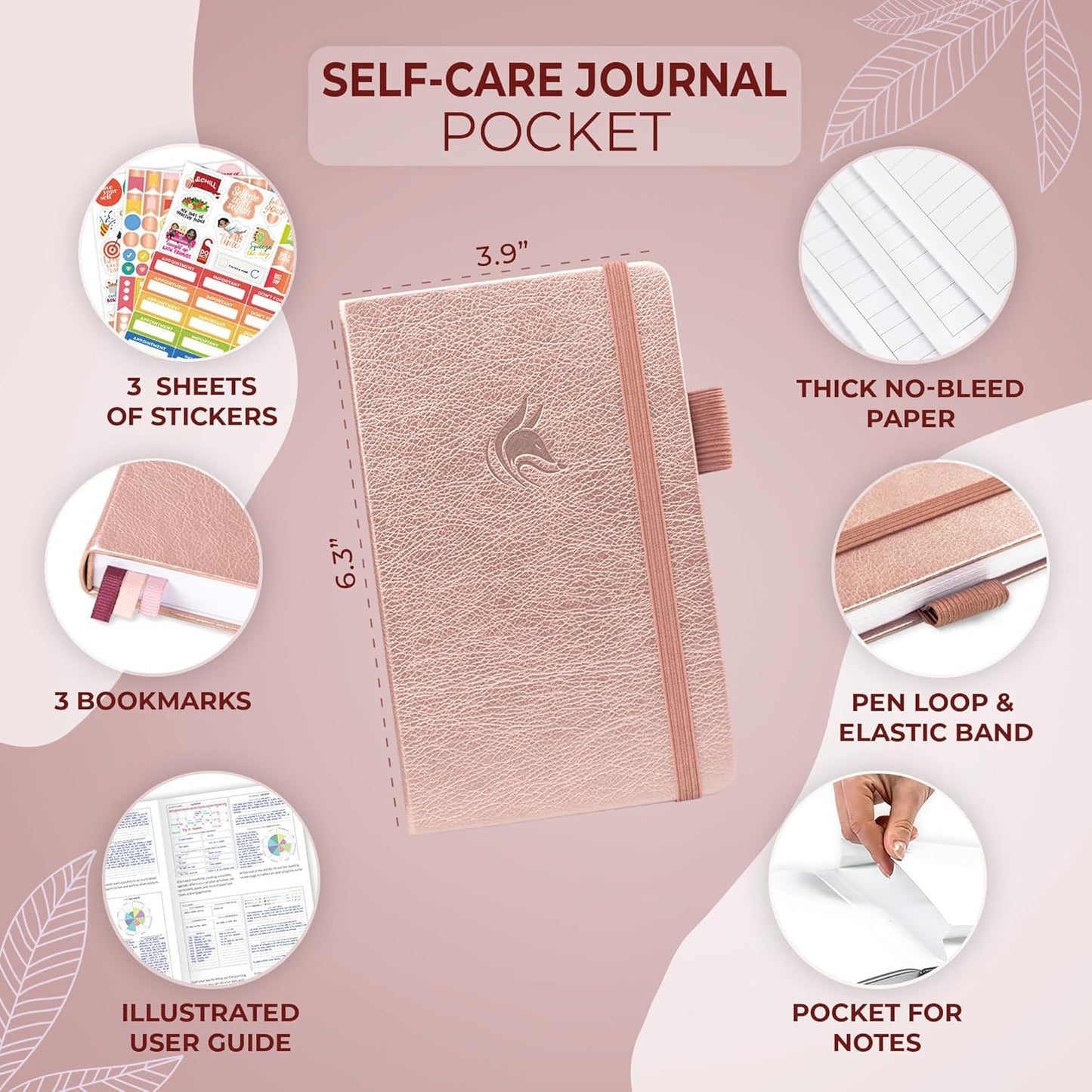 Clever Fox Self-Care Journal – Daily Reflection Notebook – Mental Health & Personal Development Planner, Meditation & Mood Log, A5 (Turquoise)
