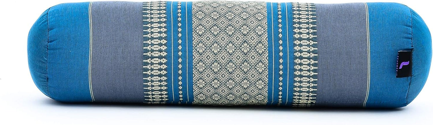 Leewadee Small Yoga Bolster – Shape-Retaining Cervical Neck Roll, Tube Pillow for Comfortable Reading, Kapok Filling, 22 x 6 x 6 inches