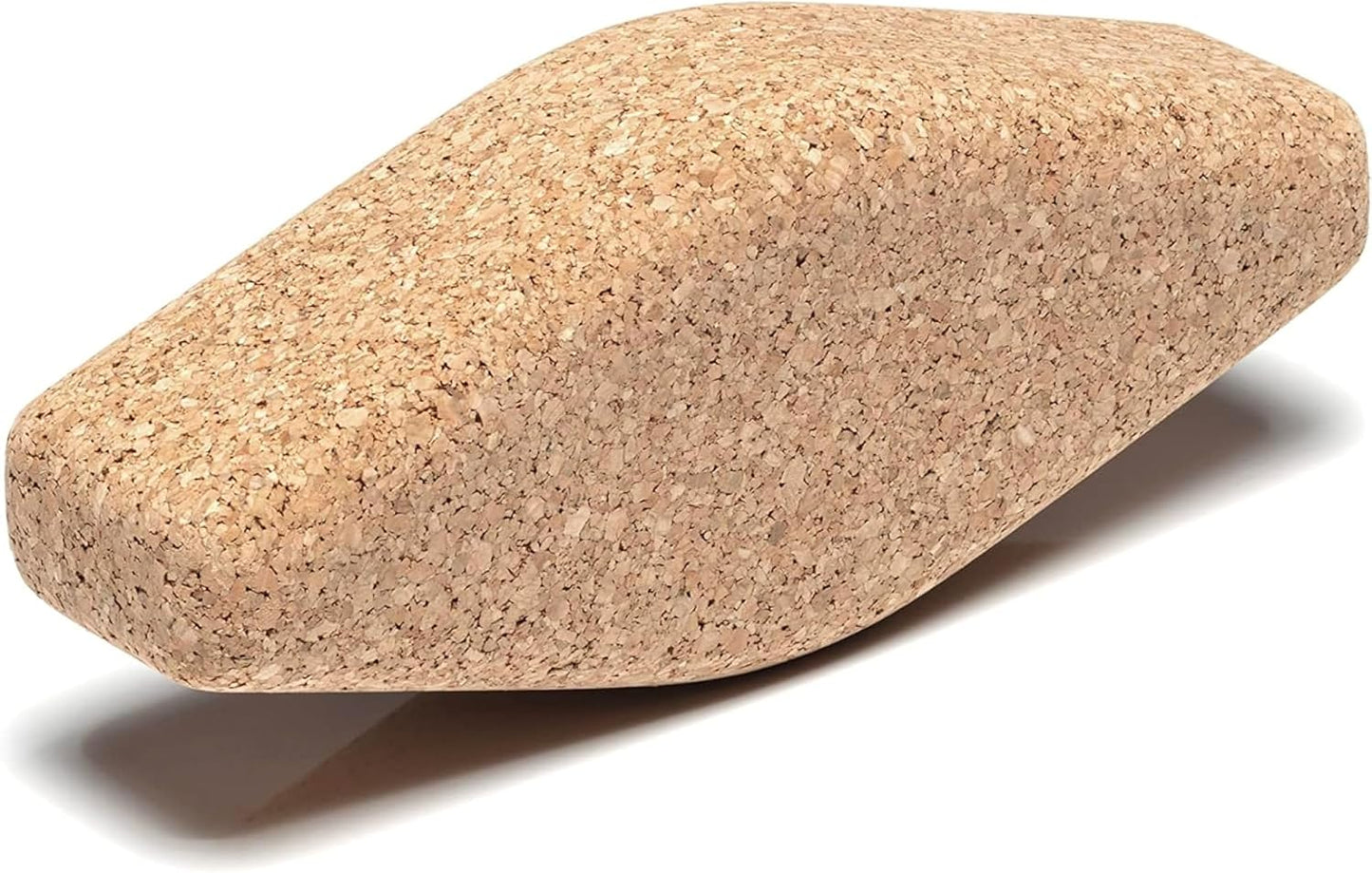 Go4Cork Cork Yoga Egg Block - Oval | 11 x 4 x 3" | Unique Shape for Comfort Grip | Non-Toxic, Alternative To Foam | Odorless, Soft, Non-Slip Wedge | Sustainable & Eco Yogi Gift