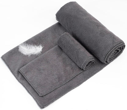 Yoga Towel, Non Slip Hot Yoga Mat Towel with Corner Pockets, Sized 25"x73", 100% Microfiber Sweat Absorbent, Perfect for Hot Yoga, Bikram, Pilates and Yoga Mats (Blue)