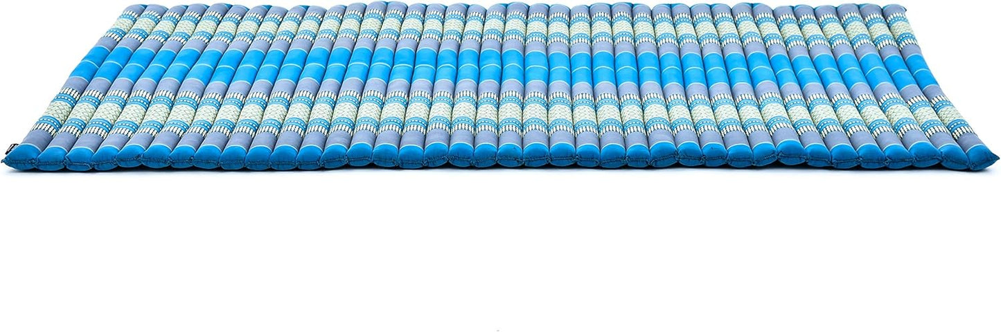 Leewadee - Kapok Roll Mat – Handcrafted Folding Sleep & Relaxation Mattress from Thailand, Ideal as Guest Bed, Camping Mat, Yoga Mat or Traditional Futon, 75 x 39 inches, Anthracite