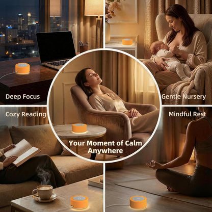 Kipcush Automatic Tibetan Meditation Bowl Sound Machine - 7 Himalayan Tones + 7 Color Night Light - Timer & Touch Control - No Manual Striking for Yoga, Chakra Healing, Stress Relief - Plug In
