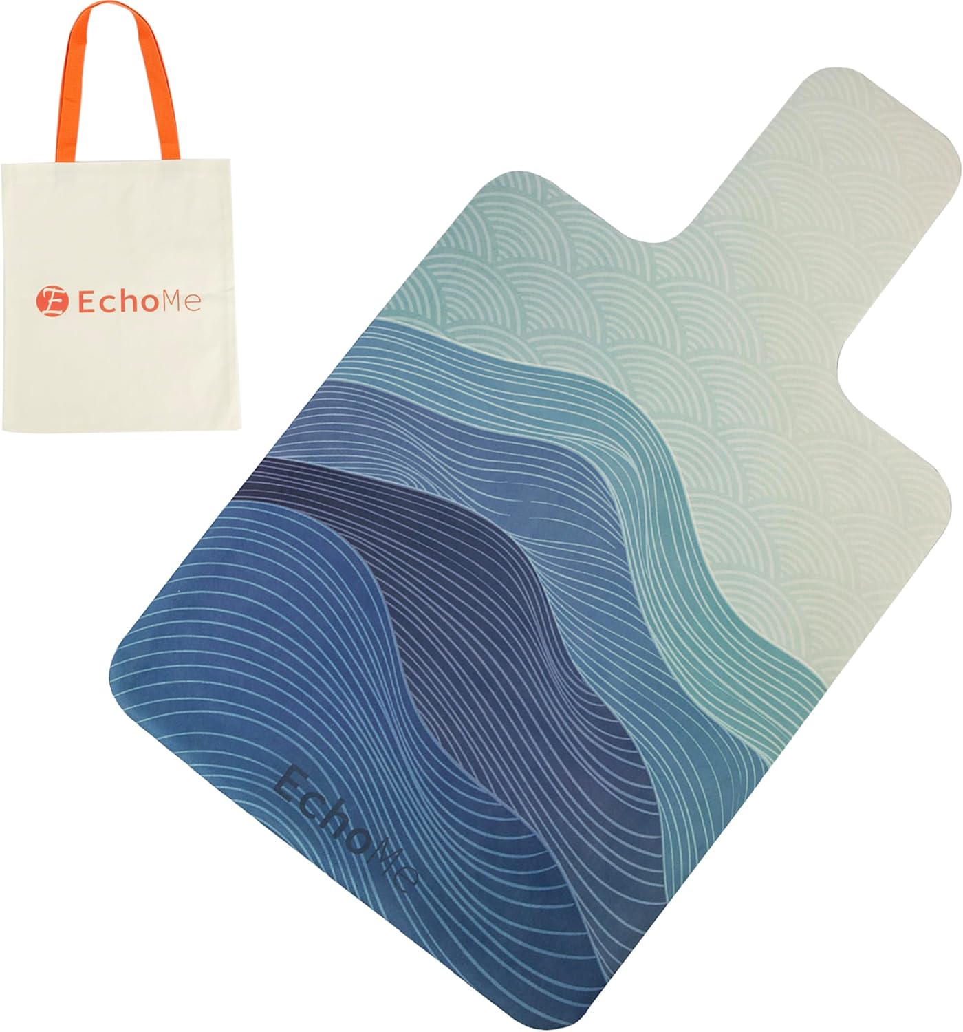 Echome Pilates Reformer Mat Towel with Shoulders, Pilates Reformer Cover with Great Grip, Easy to Wash Light Weight Portable