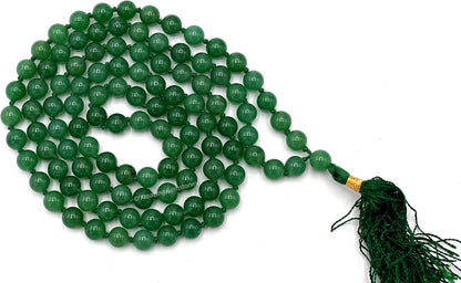 Amazing Gemstone 108 Beads Handmade Mala (Knotted, Rudraksha) - Colors A