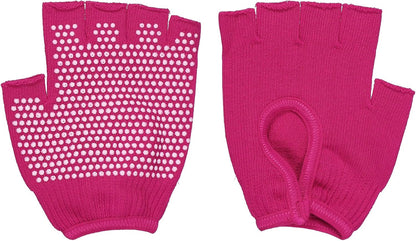 Yoga Gloves, Non Slip Fingerless Pilates Gloves Breathable Exercise Workout Mittens