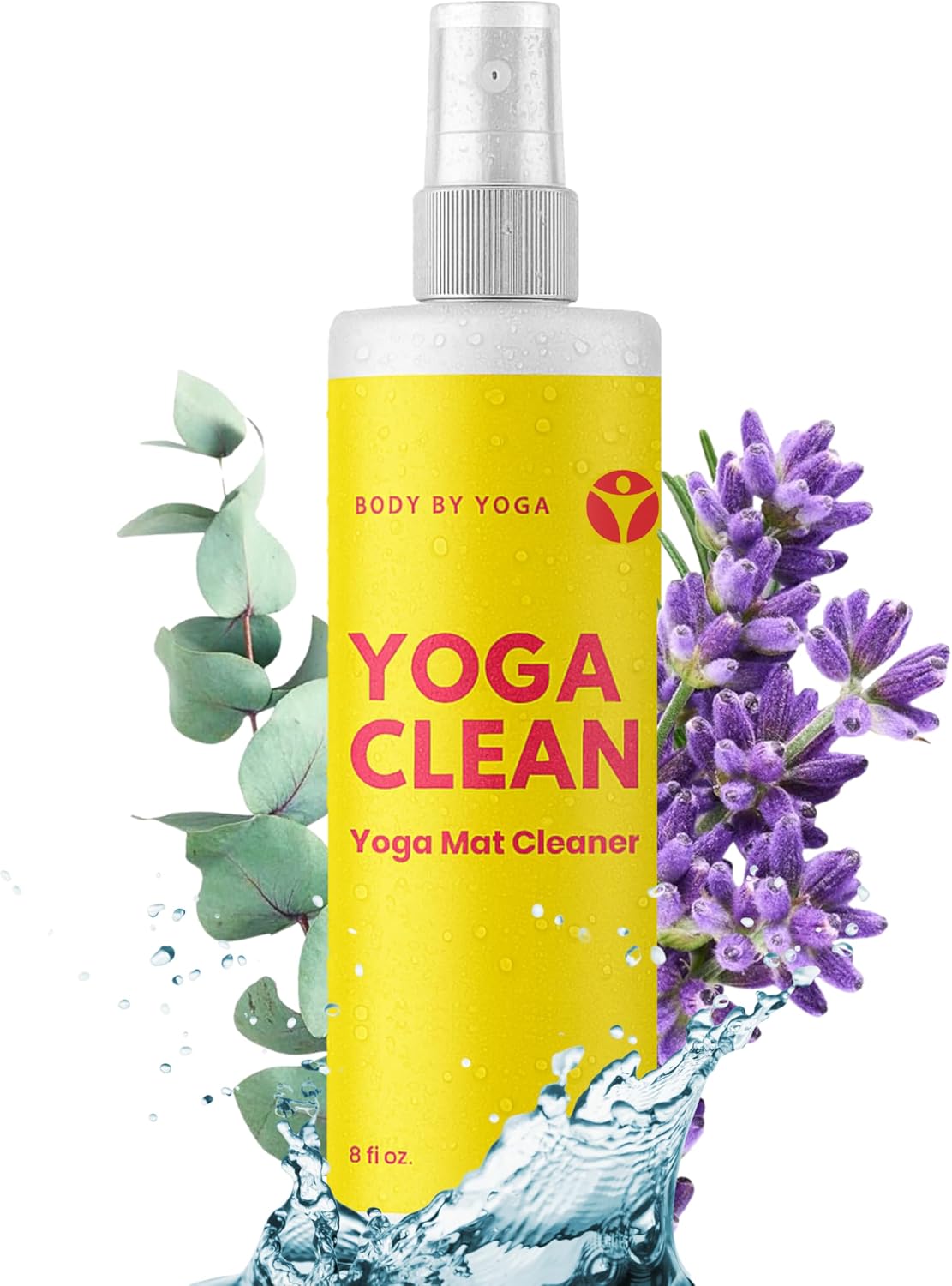 Yoga Mat Cleaner Spray – Spa-Like Scent | Eco-Friendly Formula | Neutralizes Sweat & Odor | Helps Protect Your Mat | 8 oz | Plant-Based, Made in USA | Body By Yoga