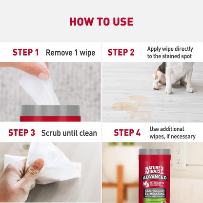 Nature’s Miracle Advanced Stain and Odor Eliminator Dog Spray, Fresh Scent, Severe Mess Enzymatic Formula For Tough Pet Messes, 32 oz
