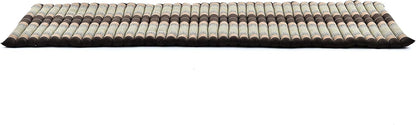 Leewadee - Kapok Roll Mat – Handcrafted Folding Sleep & Relaxation Mattress from Thailand, Ideal as Guest Bed, Camping Mat, Yoga Mat or Traditional Futon, 75 x 39 inches, Anthracite