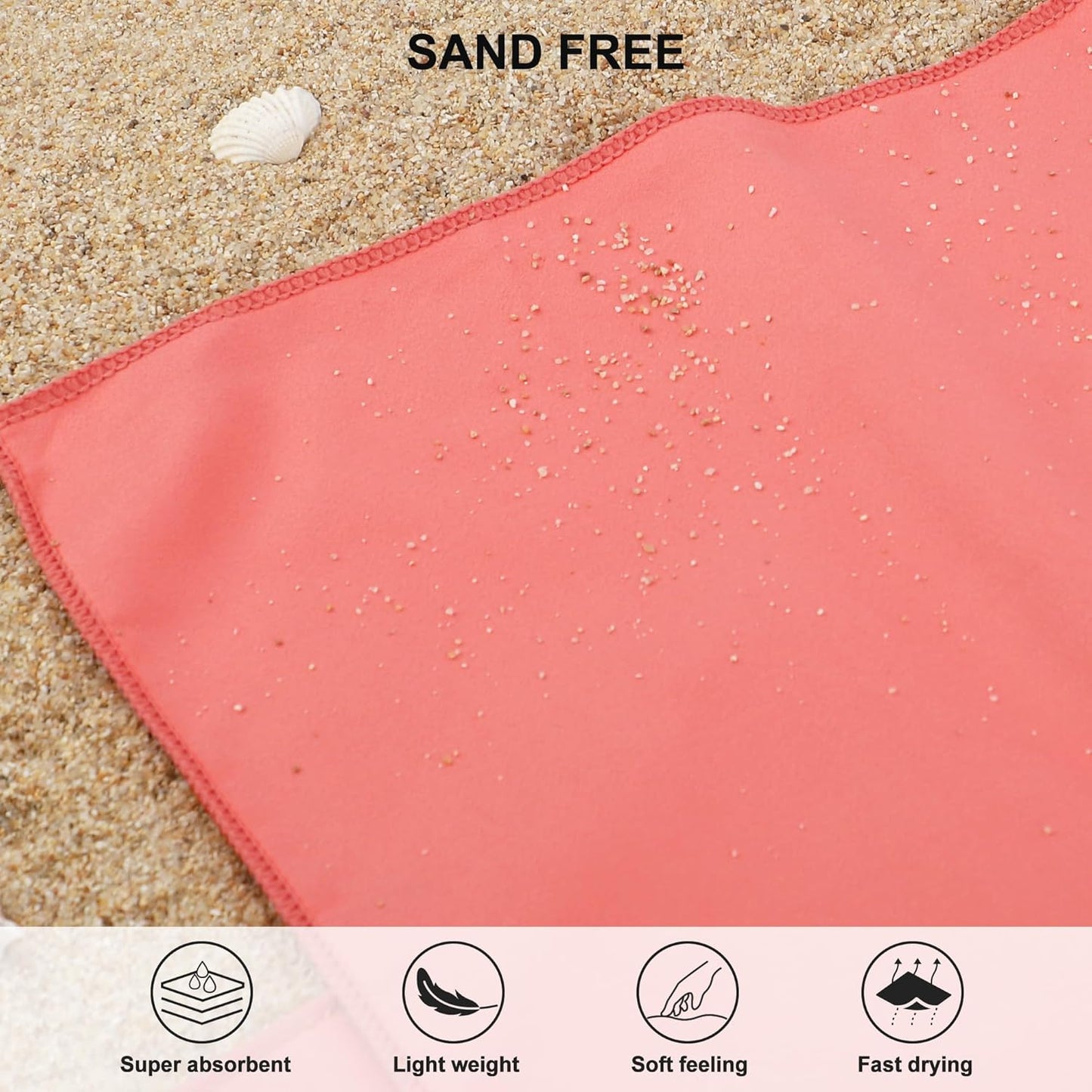 Rainleaf Microfiber Towel Perfect Travel & Gym & Camping Towel. Quick Dry - Super Absorbent - Ultra Compact - Lightweight. Suitable for Trip, Beach, Shower, Backpacking, Pool