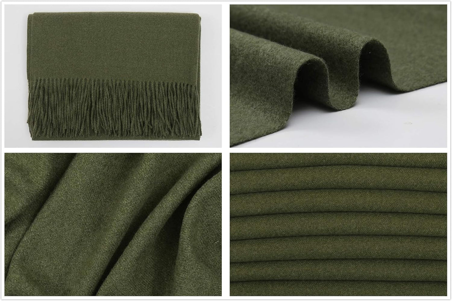 RIIQIICHY Winter Scarfs for Women Pashmina Shawls Wraps for Evening Dresses Large Warm Soft Scarves