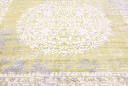 Unique Loom New Classical Collection Area Rug - Olwen (4'Round, Purple/ Gray)