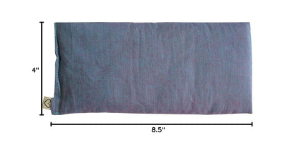 Unscented Flax Eye Pillow - Soft & Soothing Cotton 4 x 8.5 - Yoga Sleep Relaxation - Naturally Calming Colors - Weighted Yoga Massage Headache Sleep - beige