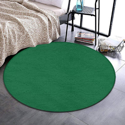 Women's Large Home Decor Mat, Soft Round Yoga Carpet, Non Slip Machine Washable Home Office Circle Rug Purple