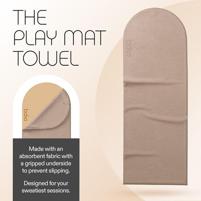 Bala Play Mat Towel, Sea - Non-Slip Absorbent Gym Towels Designed for Sweat, Hot Yoga, Pilates & Core Training Workouts - Fitness & Exercise Gear Essentials for Working Out - Men & Women