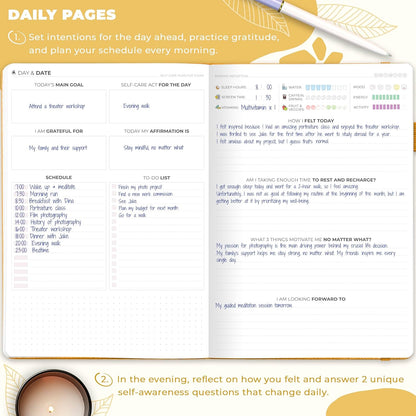 Clever Fox Self-Care Journal – Daily Reflection Notebook – Mental Health & Personal Development Planner, Meditation & Mood Log, A5 (Turquoise)